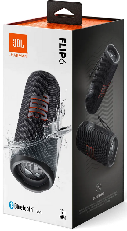JBL Flip 6 - Enceinte portable sans fil Bluetooth 5.1 - 30 Watts - Etanche (IP67) - Autonomie 12 heures