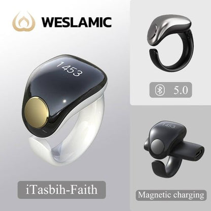 Bague Chapelet électronique, rappel de l'heure prière Tasbeeh 5, Bluetooth