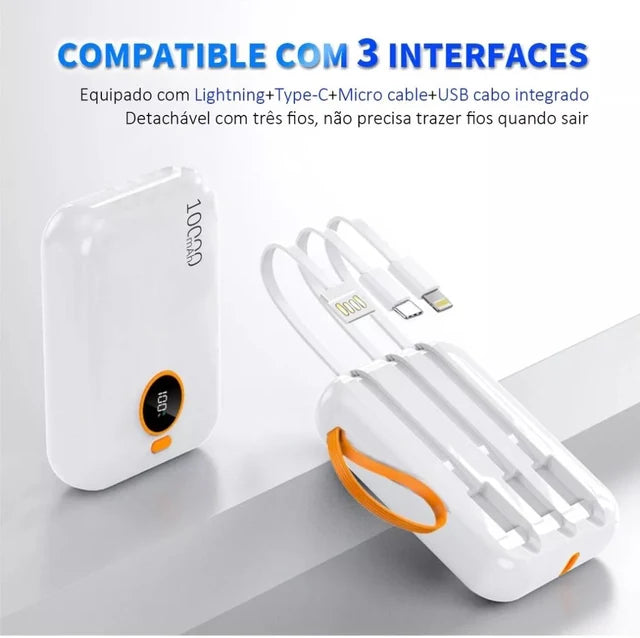 Power Bank SimplePlus 10000mAh - Charge Rapide, Ultra-Portable, Compatible Smartphones et Tablettes