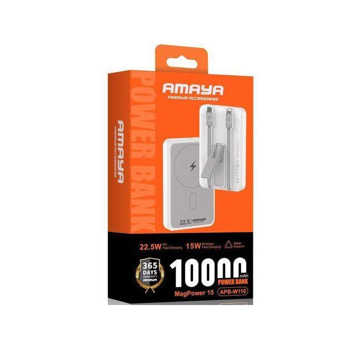 Amaya Chargeur portable Power Bank XN-T181 15W+PD22.5W avec câble - 10000 mAh