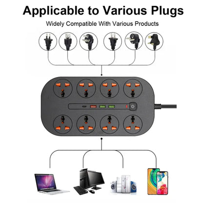 Power Extension T22 Socket 4.2a 3 Usb 8 Socket 1 Pd 3000w [id: 11184]